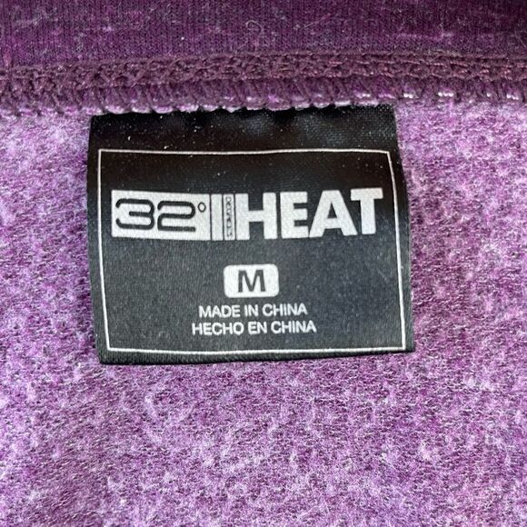 32 Degrees Heat Purple Sweatshirt Top Size M EUC - Picture 6 of 7